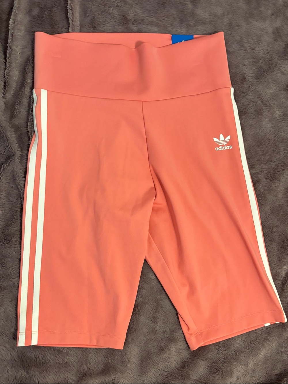 Adidas Originals High Rise Short Tights Hazy Rose Pink Biker Shorts Women M NWT